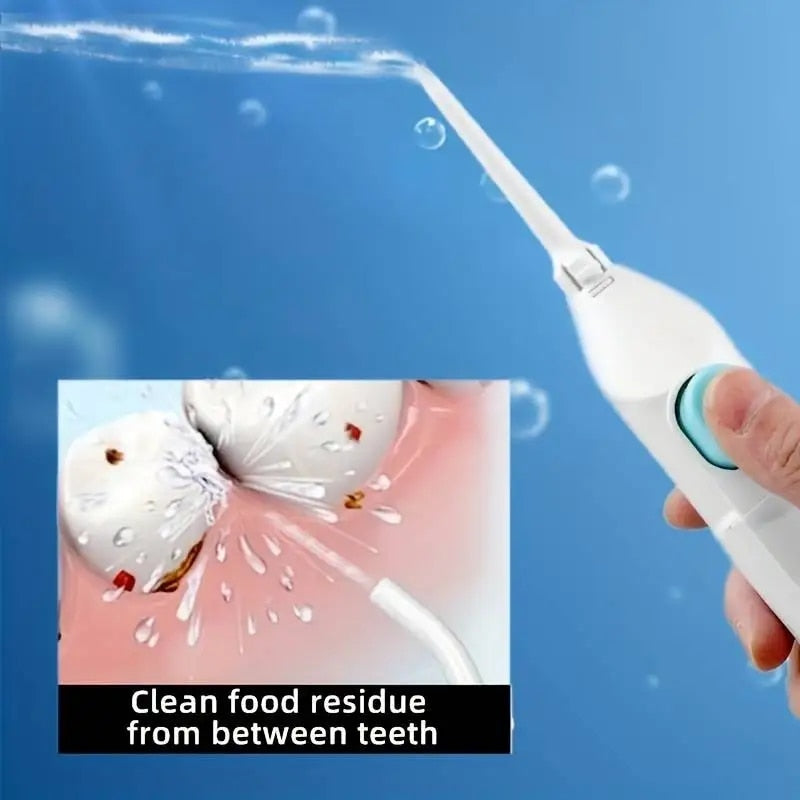 Portable Teeth Clean Water Dental Floss, Household High Pressure Oral Irrigator, Manual High Pressure Water Toothpick