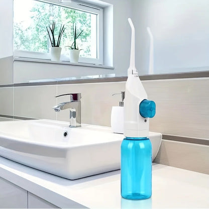 Portable Teeth Clean Water Dental Floss, Household High Pressure Oral Irrigator, Manual High Pressure Water Toothpick