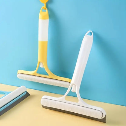 Window Wiper with Squeegee, Household Multifunctional Glass Cleaner with Spray Bottle, Microfiber Cloth for Mirrors
