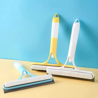 Window Wiper with Squeegee, Household Multifunctional Glass Cleaner with Spray Bottle, Microfiber Cloth for Mirrors