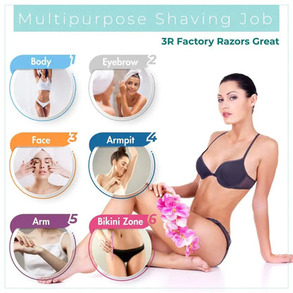 Eyebrow Razor and Face Razor for Women and Men, Hair Trimmer and Shaver, Safe, Protective Cover, Easy Styling