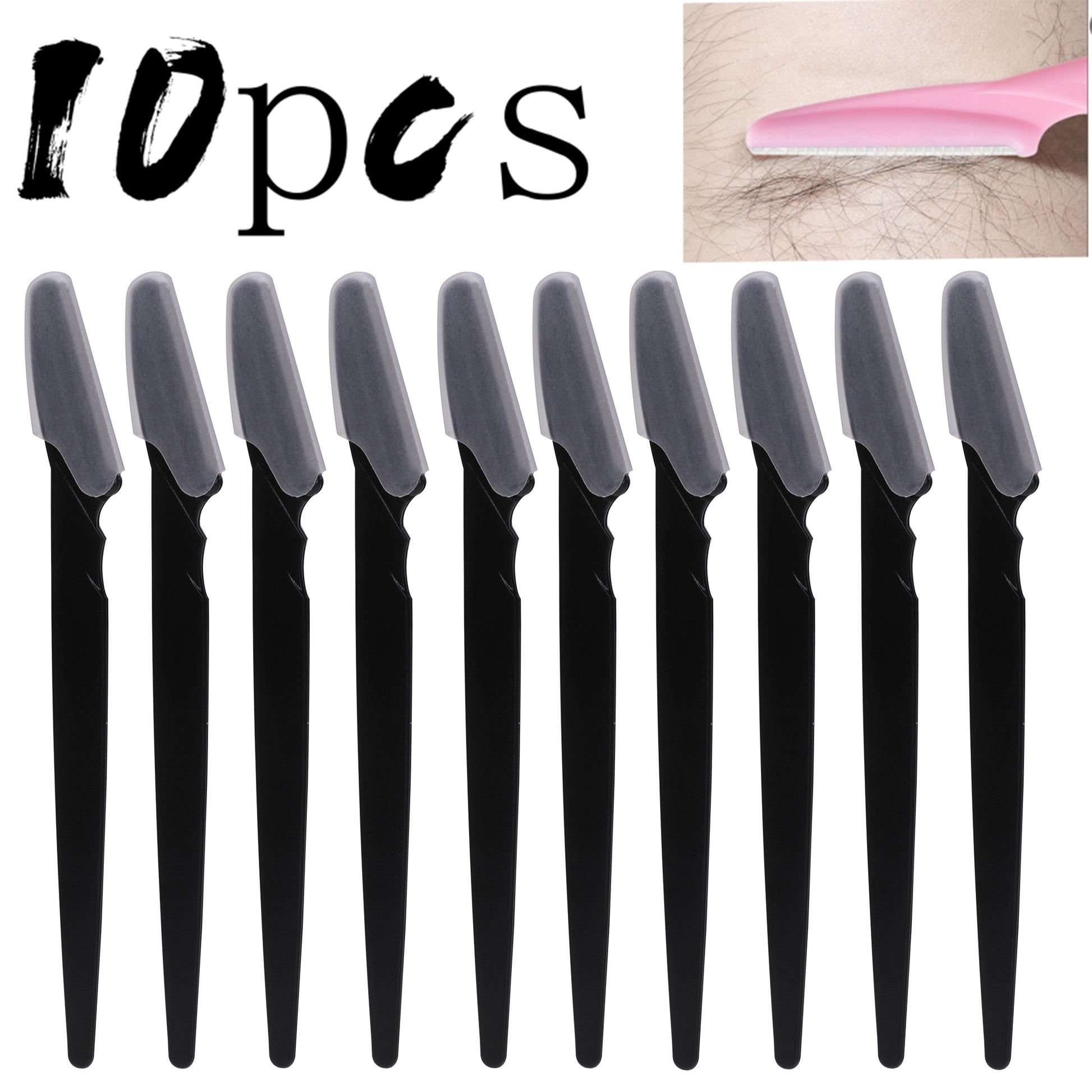 Eyebrow Razor and Face Razor for Women and Men, Hair Trimmer and Shaver, Safe, Protective Cover, Easy Styling