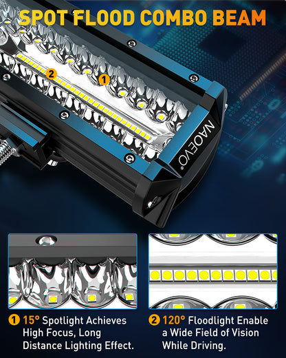 Offroad Spotlights Car LED Light Fog Lamp WorkLight LED Bar For Truck Boat Tractor Motorcycle Headl 2