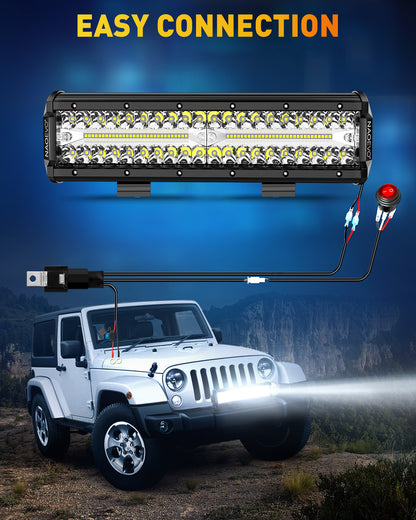 Offroad Spotlights Car LED Light Fog Lamp WorkLight LED Bar For Truck Boat Tractor Motorcycle Headl 4