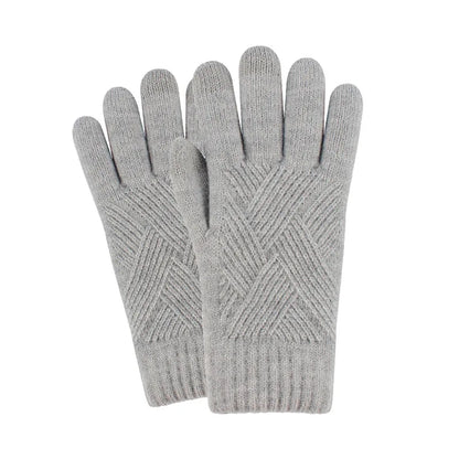 Thermal Touchscreen Gloves for Men, Women, Winter Warm Knitted, Windproof Thick Fleece Lined Cycling Riding Gloves