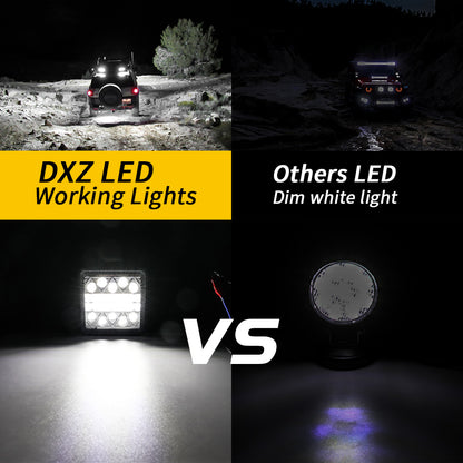 LED Work Light Headlight, Offroad LED Lightbar, Spotlight for Tractor Truck Fog Driving
