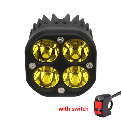 Square LED Work Lights, Motorcycle Pod Lamp, Offroad Tractor Truck UTV ATV Fog Spotlight