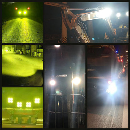 Square LED Work Lights, Motorcycle Pod Lamp, Offroad Tractor Truck UTV ATV Fog Spotlight