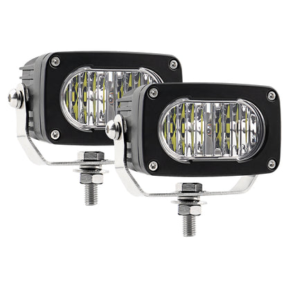 Amber LED Pods Lights, Yellow Driving Foglight Spot Beam for Truck, Motorcycle, ATV, UTV, SUV, Boat, Tractor