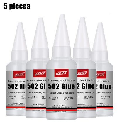 Instant Quickdrying 502 Super Glue Strong Bond Cyanoacrylate Adhesive Metal Rubber Leather Wood Liq 7