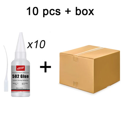 Instant Quickdrying 502 Super Glue Strong Bond Cyanoacrylate Adhesive Metal Rubber Leather Wood Liq 8