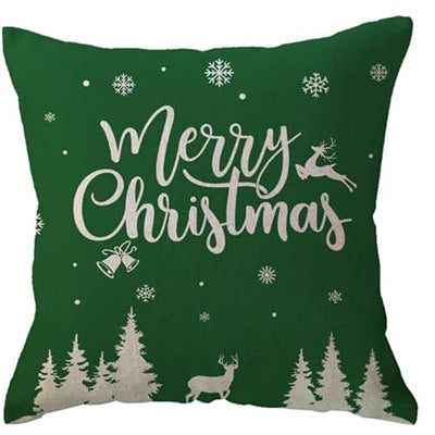 Christmas Snowflake Tree Cushion Cover, Winter Holiday Decoration Pillow, Festive Merry Christmas Decor for Sofa Porch