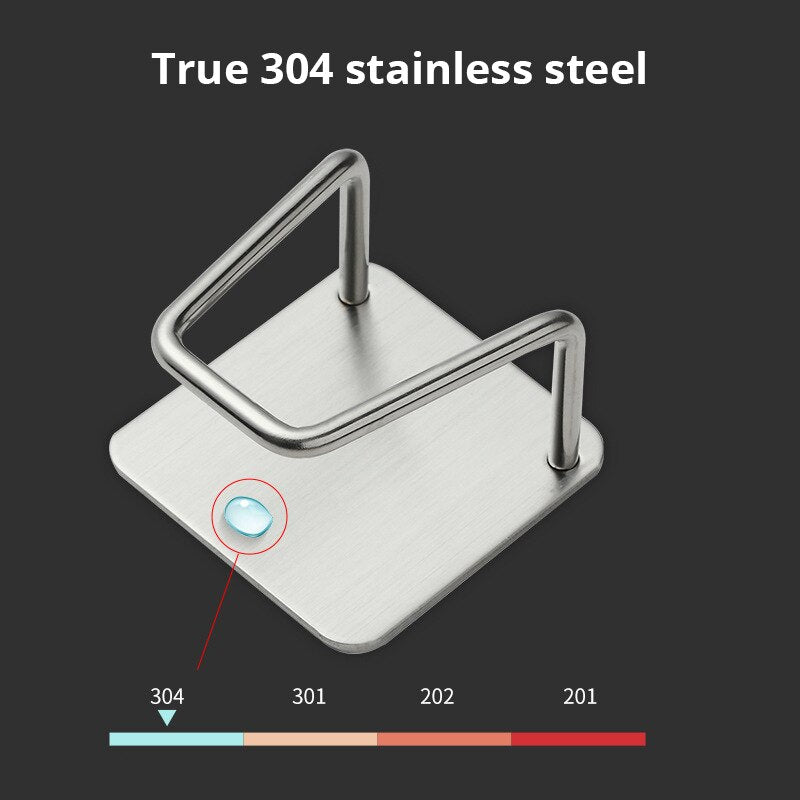 Steel Wire Ball Draining Paste Holder Stainless Steel Sink Sponge Rack Inner Wall Kitchen Organizer 4