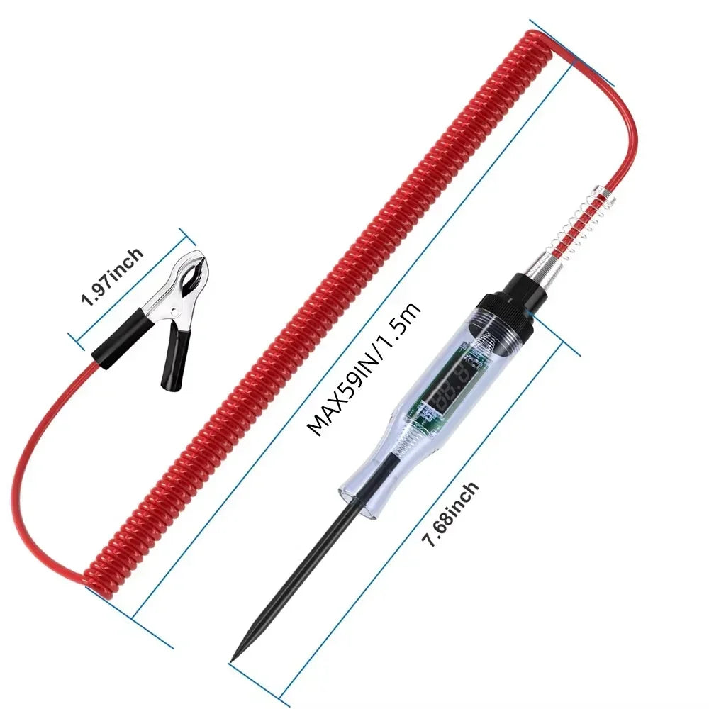 Automotive Circuit Tester QXNY Test Light DC Digital LCD Display For Car SUV RV Truck Lawn Vehicle 5