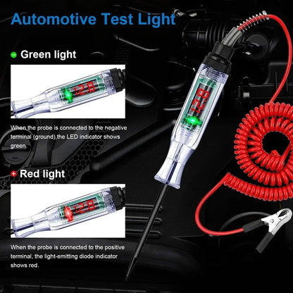 Automotive Circuit Tester QXNY Test Light DC Digital LCD Display For Car SUV RV Truck Lawn Vehicle 2