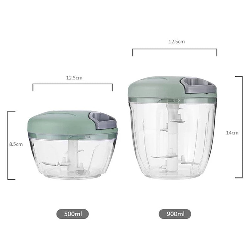 Garlic Press Crusher, Manual Meat Mincer, Vegetable Onion Cutter, Rotate Chopper for Kitchen Cooking Accessories