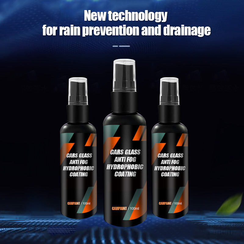 Hydrophobic Waterproof Car Glass Spray Nano Coating Repellent Antirain Agent Oil Film Removing Auto 4
