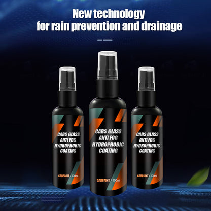 Hydrophobic Waterproof Car Glass Spray Nano Coating Repellent Antirain Agent Oil Film Removing Auto 4