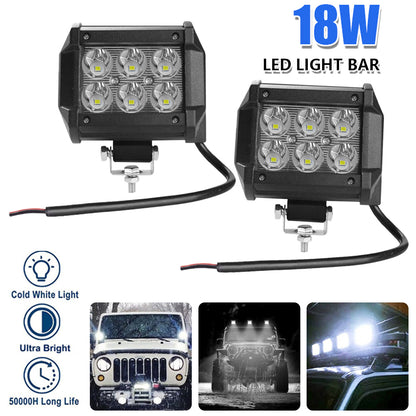 Car Led Light Bar Spot Flood Work Lamp For Off Road Truck SUV Motorcycle Tractor Boat ATV 1