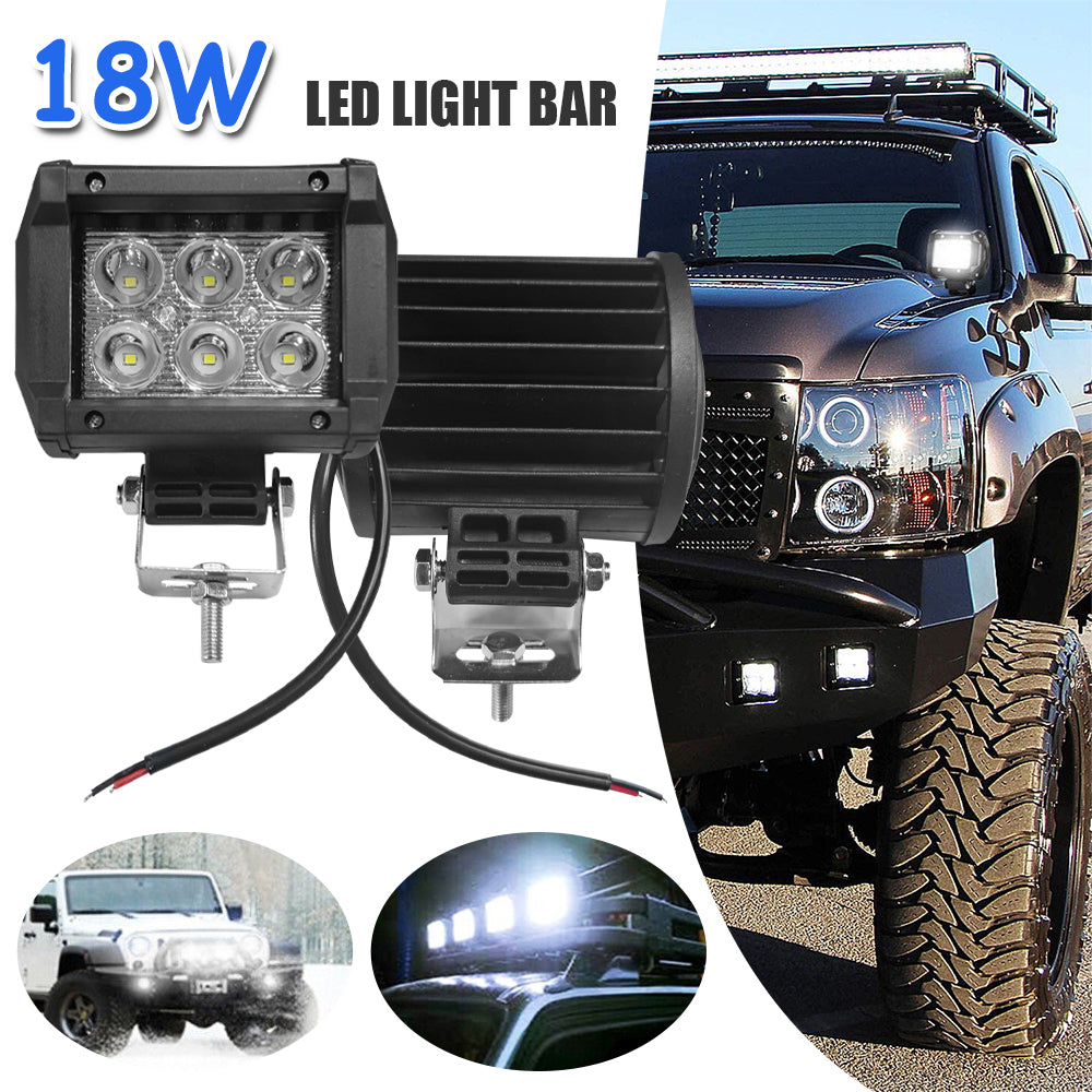 Car Led Light Bar, Spot Flood Work Lamp for Off Road, Truck, SUV, Motorcycle, Tractor, Boat, ATV