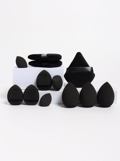 Makeup Sponge Set 12-Piece, Beauty Eggs, Mini Air Cushion Puffs, Loose Powder Puffs, Professional Blending Tools
