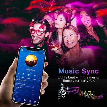 Smart SMD Bluetooth LED Strip Lights APP Remote Control Flexible Tape Diode Ribbon Lamp TV Backligh 2