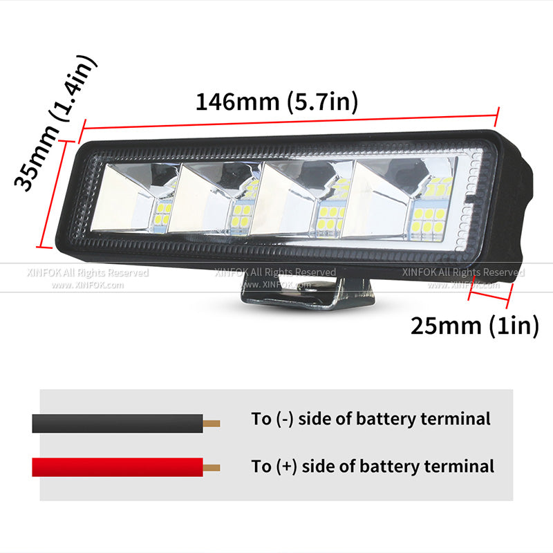 LED Work Light Bar For Car Offroad Truck Tractor Boat SUV LED Combo Beam 5