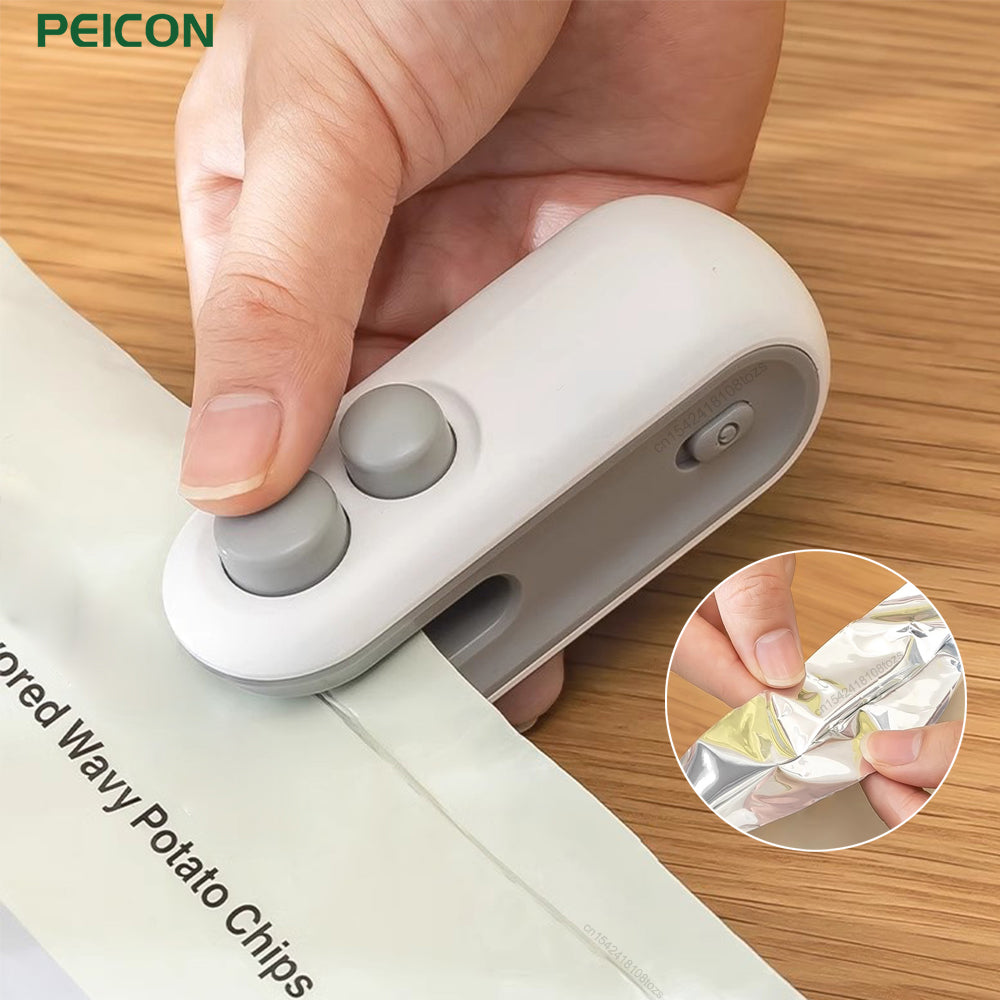 Portable Handheld Sealer, Mini Heat Bag Sealing Machine, Food Packaging Clip Bag Plastic Food Sealer
