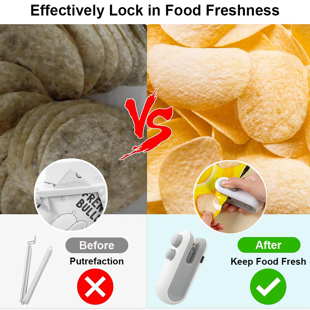 Portable Handheld Sealer Mini Heat Bag Sealing Machine Food Packaging Clip Bag Plastic Food Sealer 3