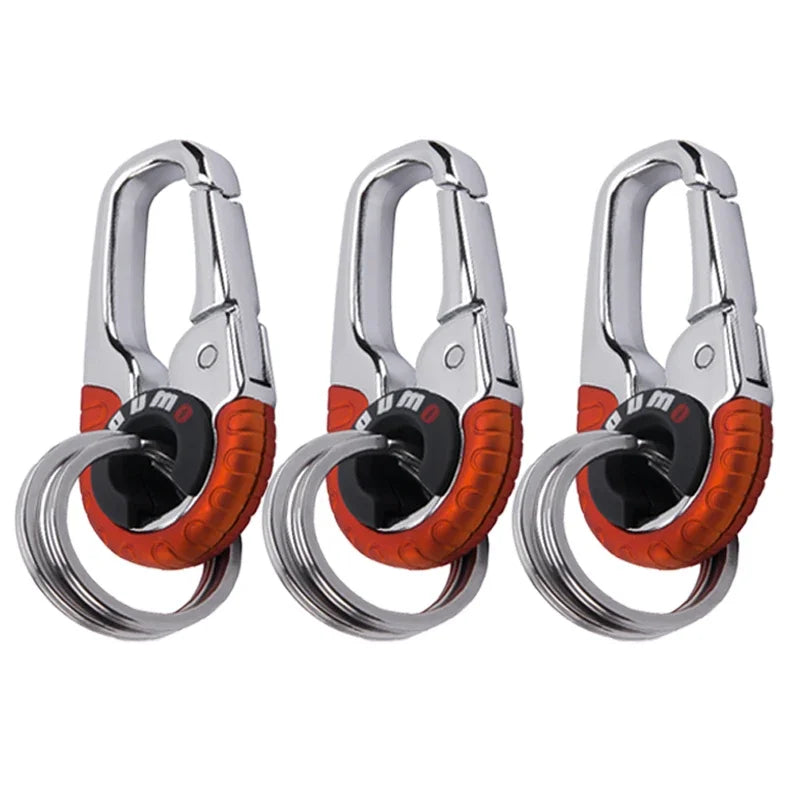 Stainless Steel Keychain Buckle For Men Key Ring Hook Outdoor Carabiner Keyfob Climbing Key Chain A 5