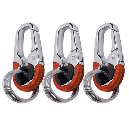 Stainless Steel Keychain Buckle For Men Key Ring Hook Outdoor Carabiner Keyfob Climbing Key Chain A 5