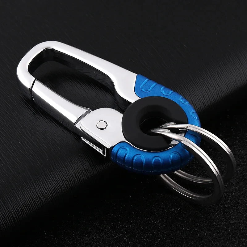 Stainless Steel Keychain Buckle for Men, Key Ring Hook, Outdoor Carabiner Keyfob, Climbing Key Chain Accessories