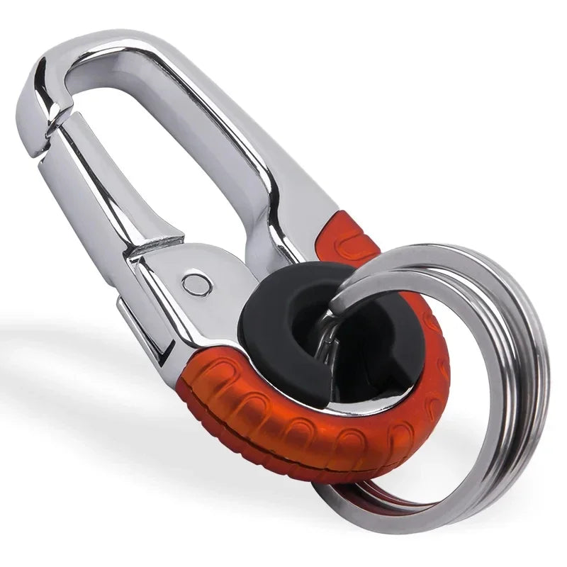 Stainless Steel Keychain Buckle For Men Key Ring Hook Outdoor Carabiner Keyfob Climbing Key Chain A 3