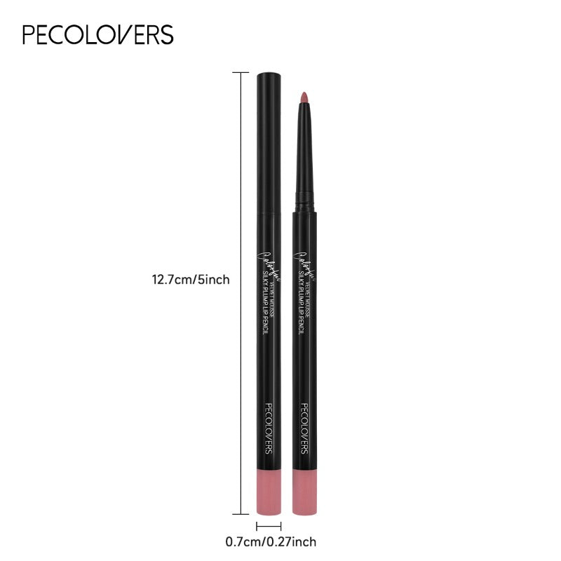 Long Lasting Waterproof Matte Lipliner Pencil, Red Tint Lipstick, Non-stick Cup, Moisturizing Lips Makeup