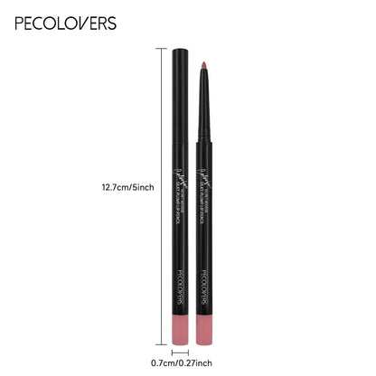 Long Lasting Waterproof Matte Lipliner Pencil, Red Tint Lipstick, Non-stick Cup, Moisturizing Lips Makeup