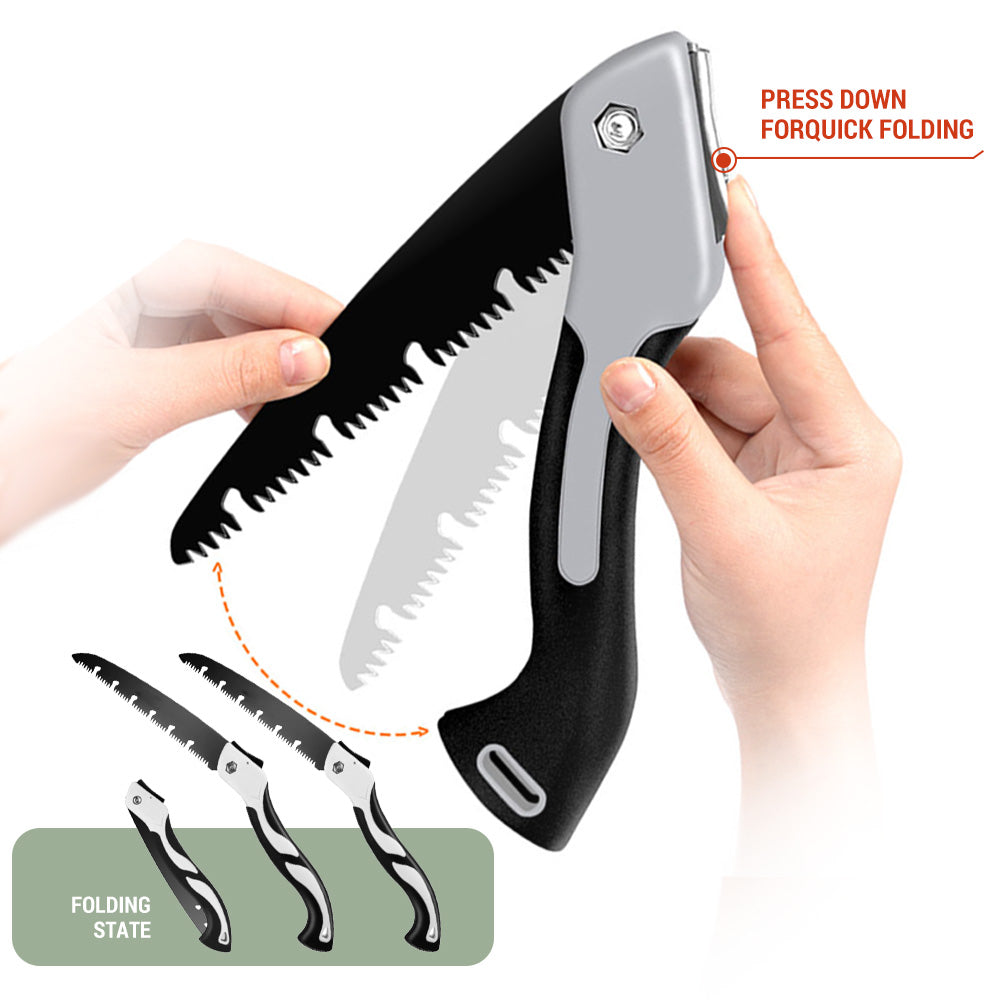 Multifunction Folding Hacksaw Wood Cutting Hand Saw Sharp Camping Garden Pruner Tree Knife For Outd 5