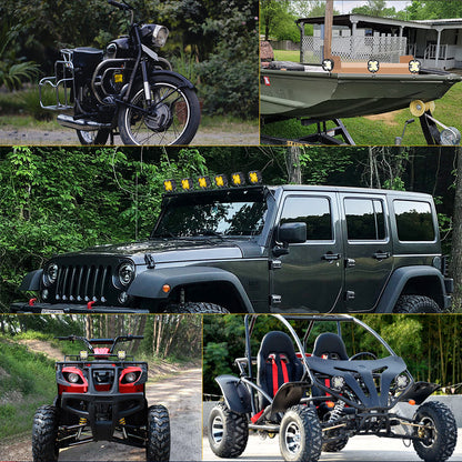 Offroad LED Headlights Work Light Bar Fog Lamp Spotlights For Jeep Truck ATV Motorcycle 2