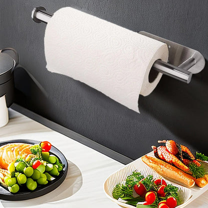Adhesive Paper Towel Holder Kitchen Tissue Hanger Toilet Roll Dispenser Storage Napkin Rack Bathroo 3