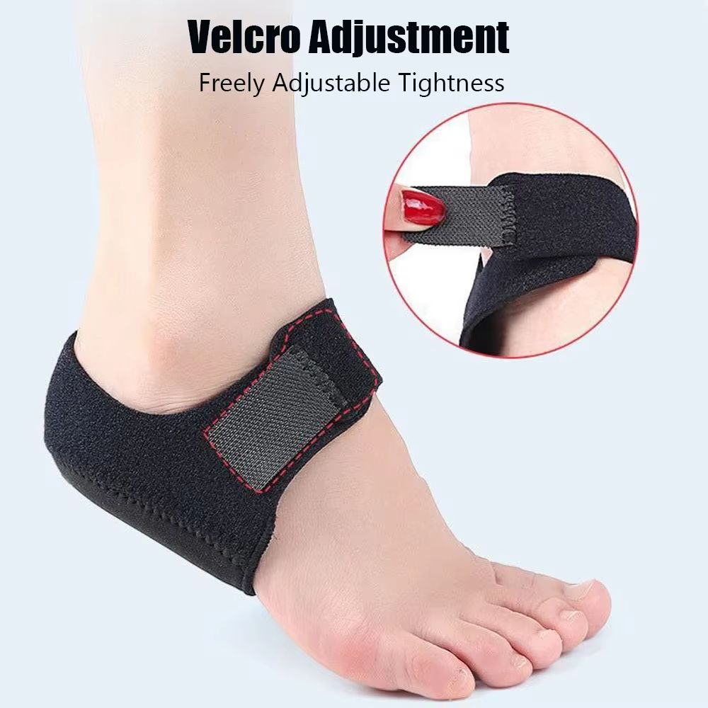 Plantar Fasciitis Heel Cups  UShaped Silicone Gel Insoles For Heel Pain Relief  Foot Support Men  W 2