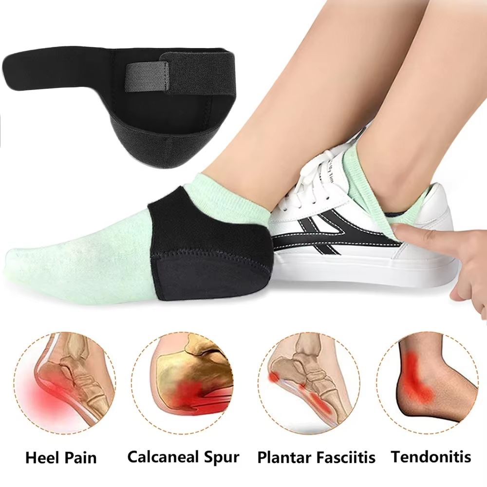 Plantar Fasciitis Heel Cups  UShaped Silicone Gel Insoles For Heel Pain Relief  Foot Support Men  W 3