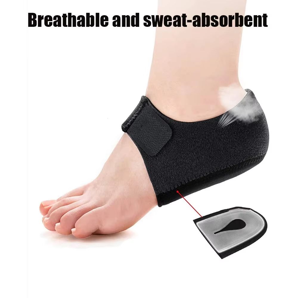 Plantar Fasciitis Heel Cups  UShaped Silicone Gel Insoles For Heel Pain Relief  Foot Support Men  W 5