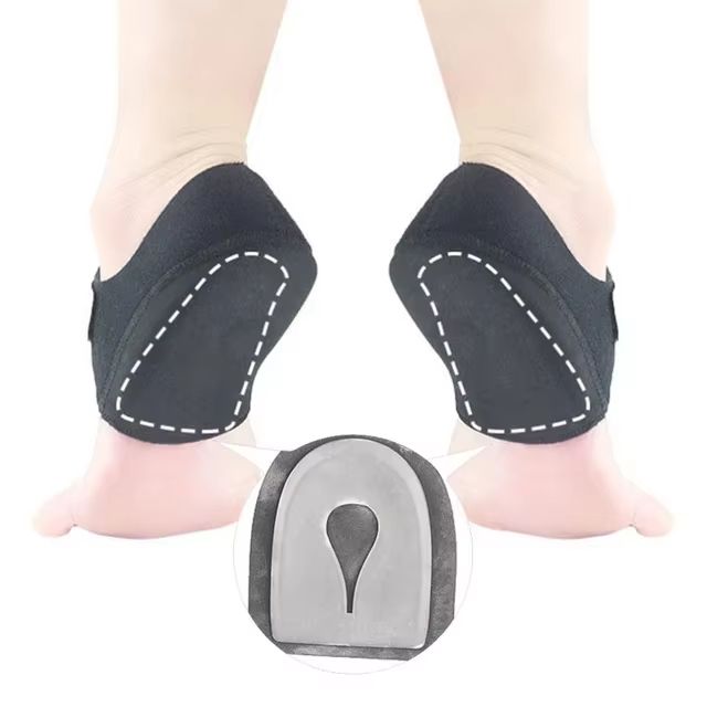 Plantar Fasciitis Heel Cups  UShaped Silicone Gel Insoles For Heel Pain Relief  Foot Support Men  W 8