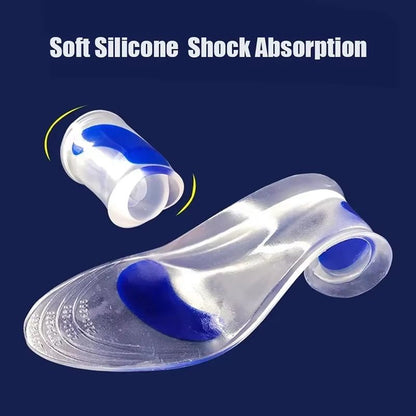 Orthopedic Silicone Gel Insoles For Men  Women  MedicalGrade Arch Support For Flat Feet  Plantar Fa 1