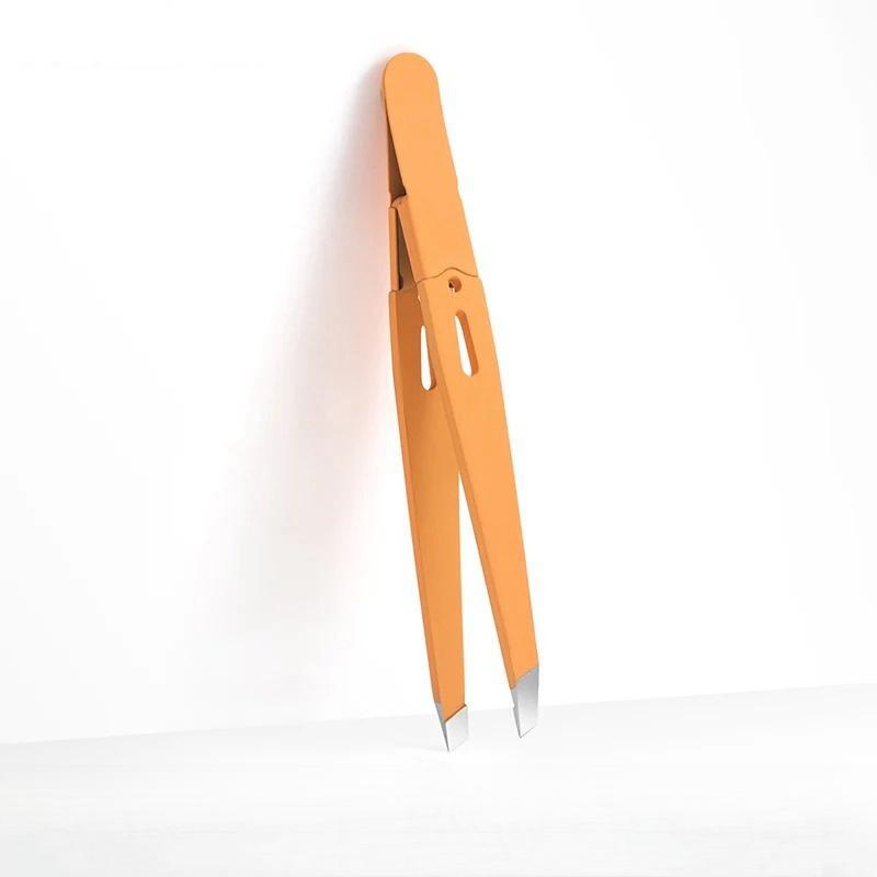 Stainless Steel Slanted Eyebrow Tweezer Colorful Beauty Tool Fine Hair Puller Brow Clip For Makeup  3