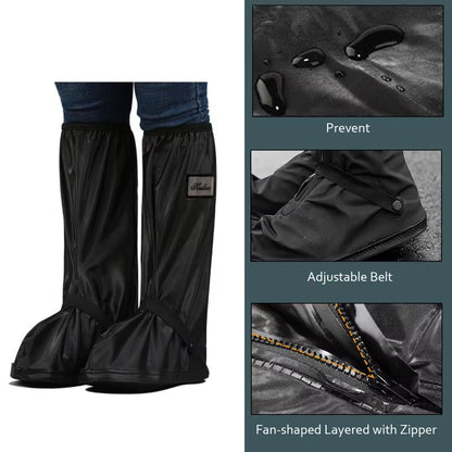 Thickened HighTube Waterproof Rain Boot Covers  Reusable Motorcycle  Cycling Outdoor NonSlip Oversh 3