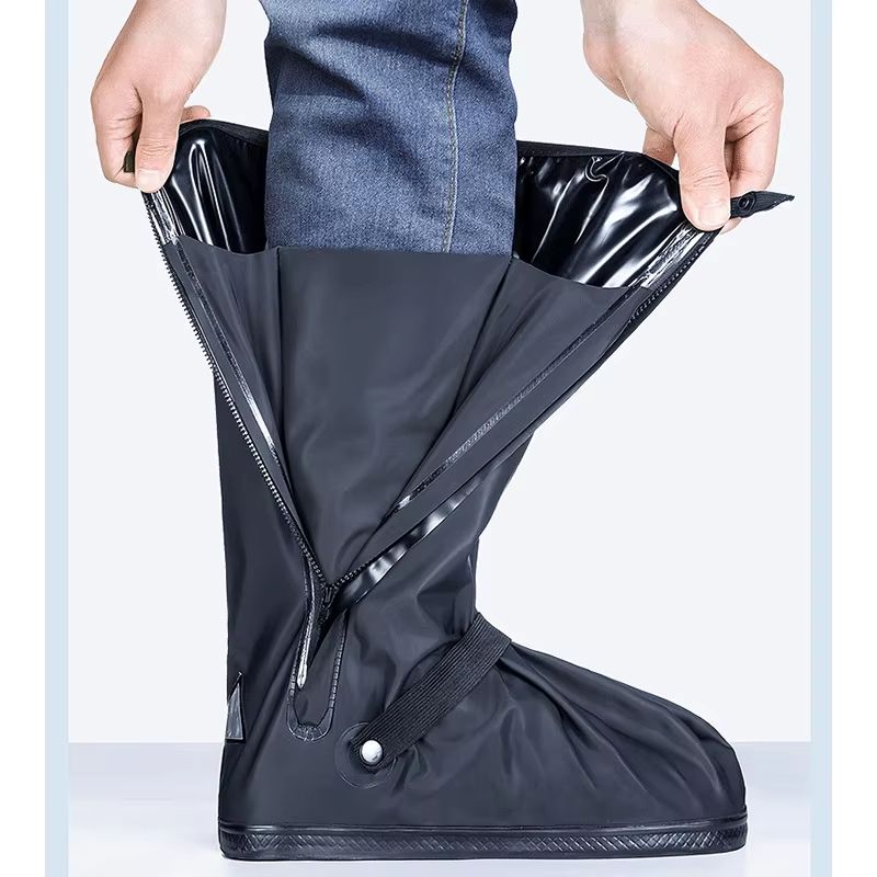 Thickened HighTube Waterproof Rain Boot Covers  Reusable Motorcycle  Cycling Outdoor NonSlip Oversh 4