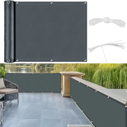 Waterproof Sunshade Sail With Grommets  Outdoor Privacy Cover For Pergola Balcony Patio Garden  Poo 2