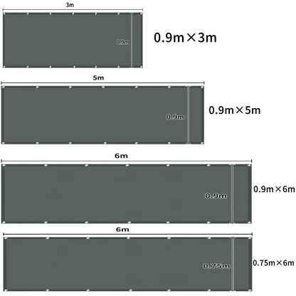 Waterproof Sunshade Sail With Grommets  Outdoor Privacy Cover For Pergola Balcony Patio Garden  Poo 4
