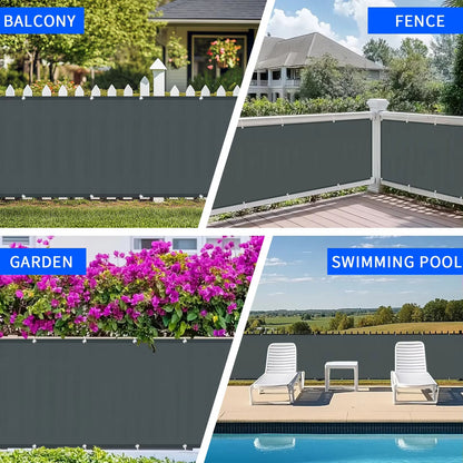 Waterproof Sunshade Sail With Grommets  Outdoor Privacy Cover For Pergola Balcony Patio Garden  Poo 5
