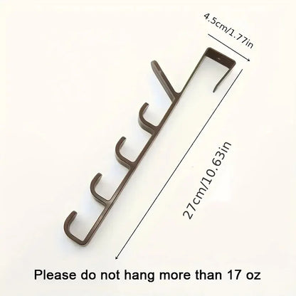 Over The Door Plastic Clothes Hanging Rack Bedroom Door Hanger Hooks Home Storage Organizer Purse H 4